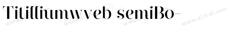 Titilliumwveb semiBo字体转换